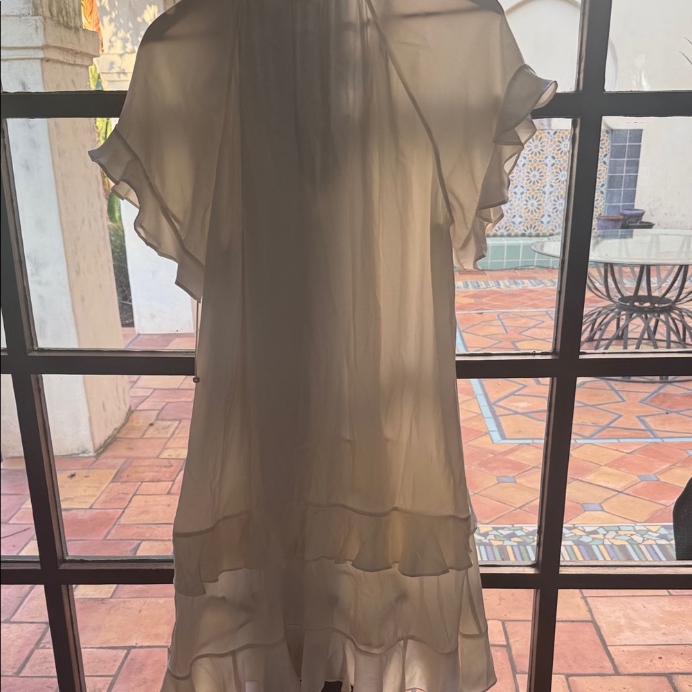 Zimmermann Cream Ruffled Blouse - Picture 7 of 8